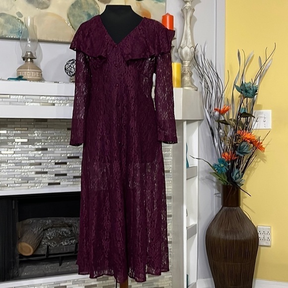 Vintage 80’s Sarah Richards plus corset lace jacket dress 14 - Picture 2 of 8